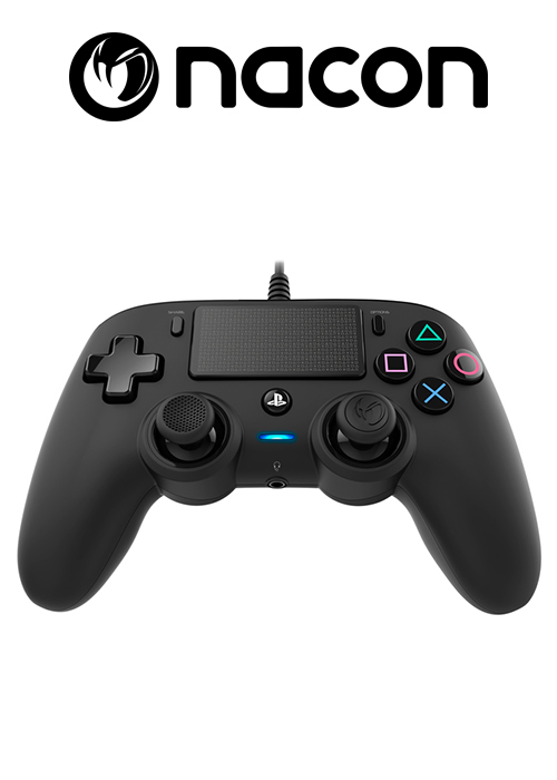 Nacon Ps4 Wired Compact Controller Black