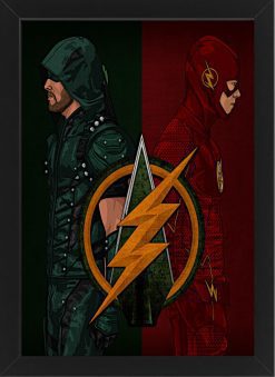 DC Comics Arrow and The Flash - Framed Photo Print