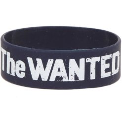 The Wanted Logo Blue Rubber Bracelet