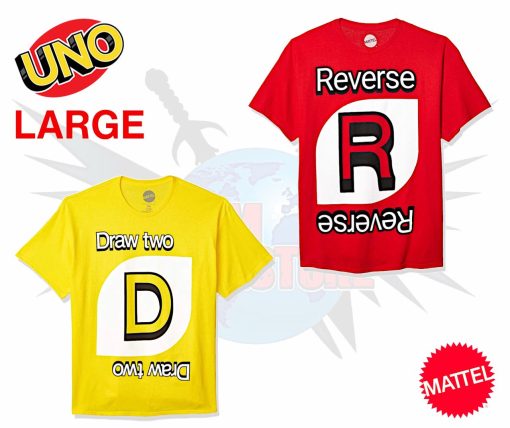 Mattel: UNO T-Shirt’s (LARGE) - Set of 2