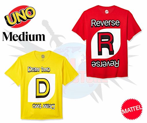 Mattel: UNO T-Shirt’s (MEDIUM) - Set of 2