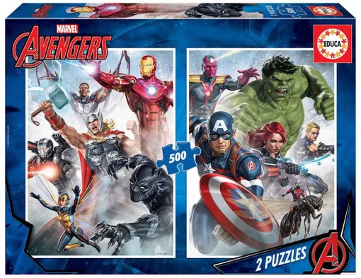 Clementoni Puzzle 2x500 MARVEL Avengers