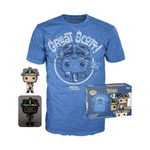 Pop! & Tee Doc Brown "Great Scott!" BACK TO THE FUTURE - SIZE Small