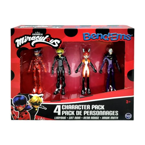 Bend-Ems Miraculous 4 Character Pack