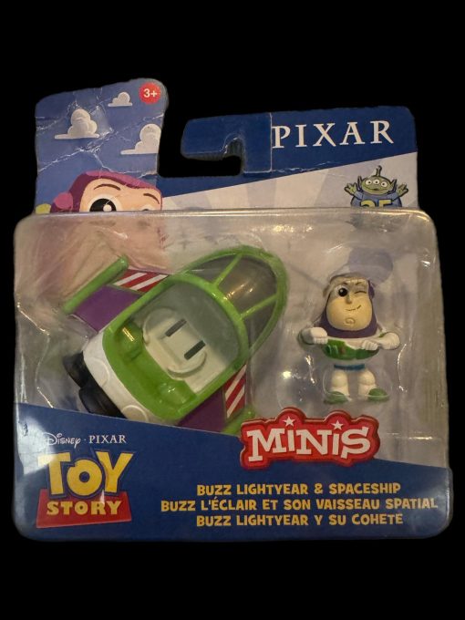 toy story mattel minis 25th Disney Pixar BUZZ LIGHTER AND SPACESHIP