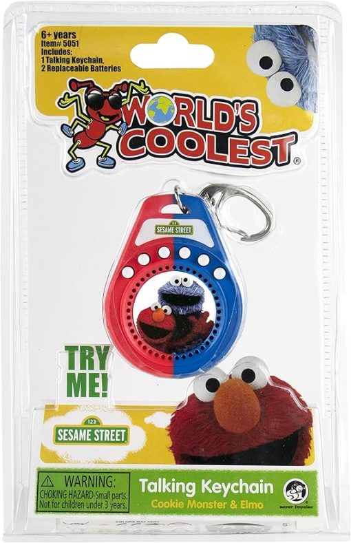 World's Coolest Sesame Street Talking Keychain , Miniature