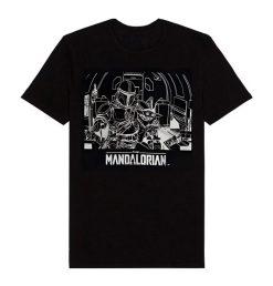 Difuzed: Star Wars The Mandalorian - Black T-Shirt (Large)