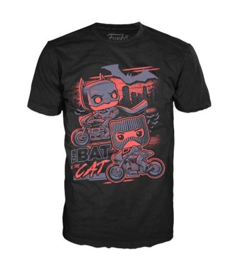 Funko Pop! Tee: Batman The Bat & The Cat – Small