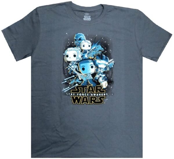 FUNKO STAR WARS FORCE AWAKENS REBELS GRAY T-SHIRT