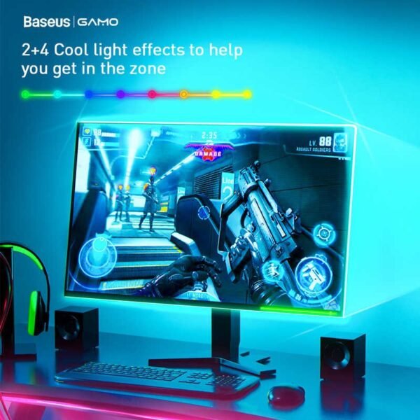 Baseus LED Light Strip USB Power Flexible Lamp DC 5V LED RGB Color Lighting Compute TV Bedroom Background Game Atmosphere Light - Image 6