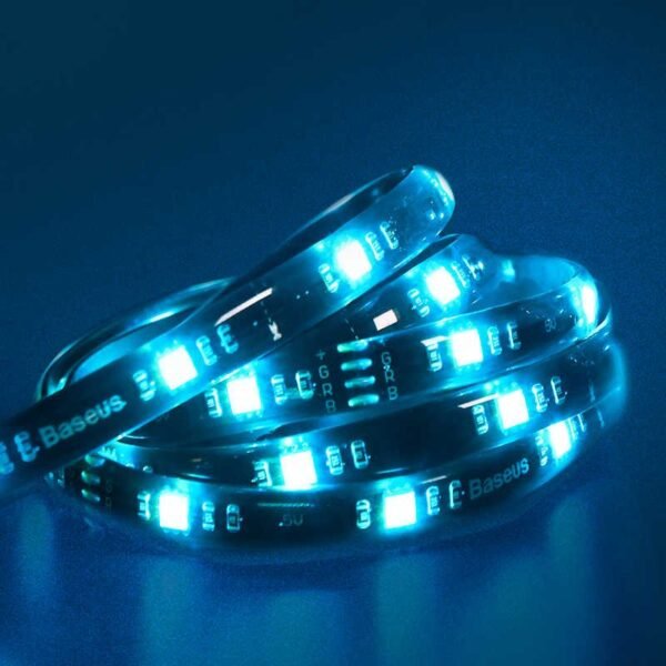 Baseus LED Light Strip USB Power Flexible Lamp DC 5V LED RGB Color Lighting Compute TV Bedroom Background Game Atmosphere Light - Image 2