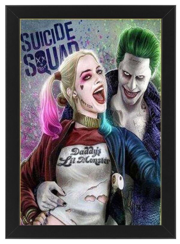 Suicide Squad - Harley Quinn and Joker Framed Photo Print