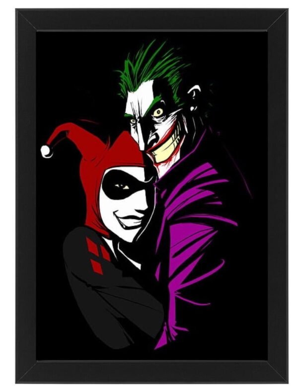 DC Comics - Harley Quinn And Joker Framed Photo Print