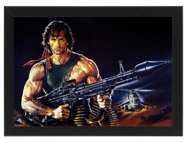 SLY – RAMBO Framed Photo Print