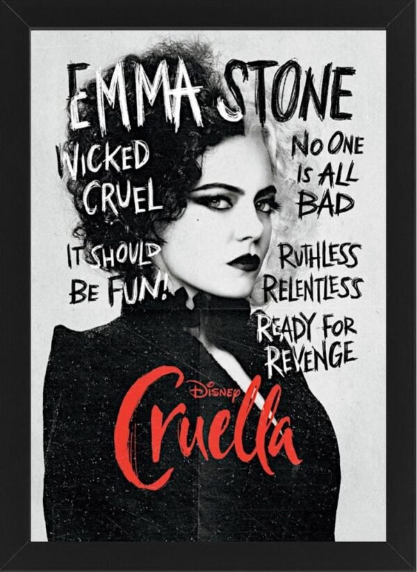 Disney Cruella – High Resolution Framed Photo Print