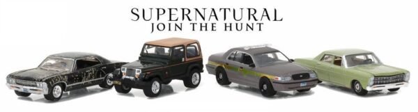 Hollywood Film Reels Series 5, 4pc Set "Supernatural" (2005-Current TV Series) Season 3-10 Edition 1/64 Diecast Model Cars by Greenlight - Image 2