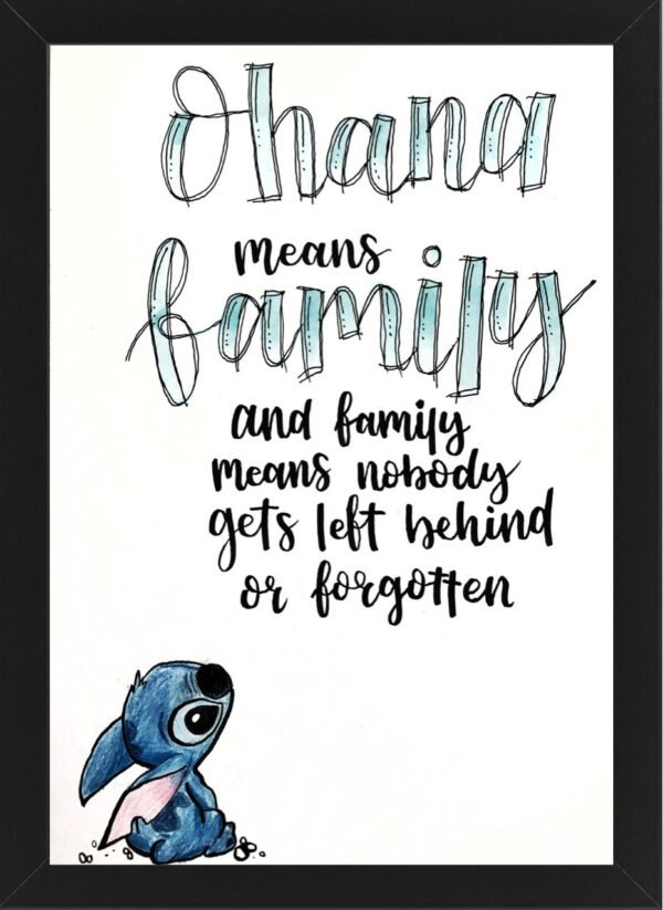 Lilo & Stitch High Resolution Framed Photo Print