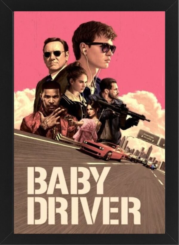 Baby Driver High Resolution Framed Photo Art Print