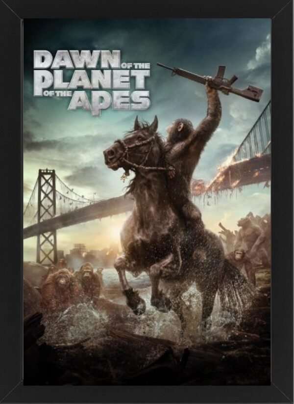 Dawn of the Planet of the Apes High Resolution Framed Photo Art Print
