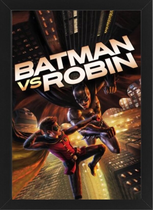 Batman vs. Robin High Resolution Framed Photo Art Print