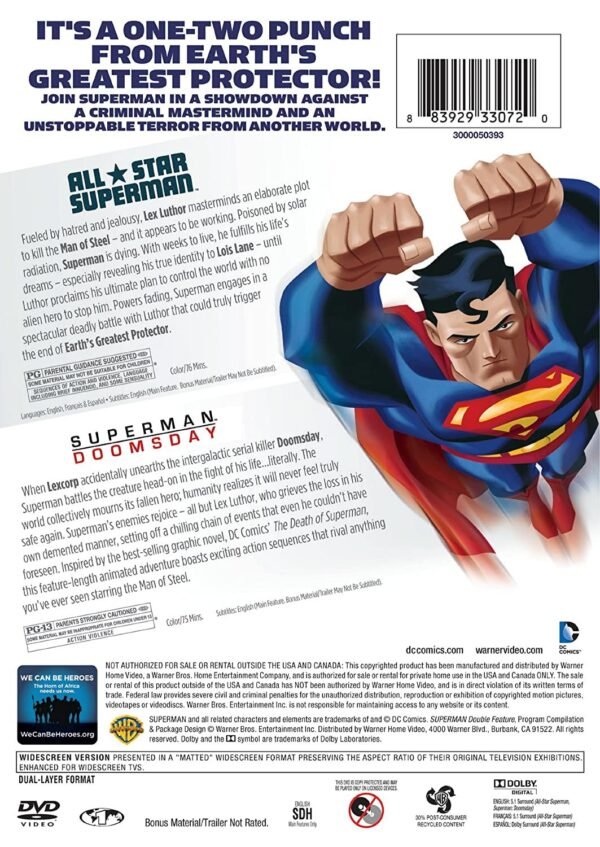 Double Feature Superman 2 DC Universe Premiere Movies - DVD Region 1 - Image 2