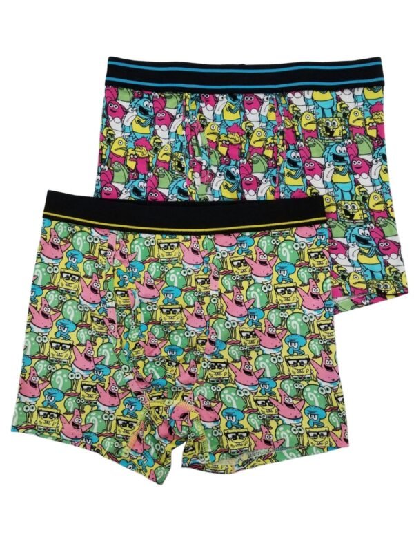 SpongeBob Squarepants Cast of Characters Boxer Briefs 2 Pack