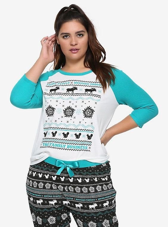 Supernatural Icons Girls Thermal Sleep Set - Image 2