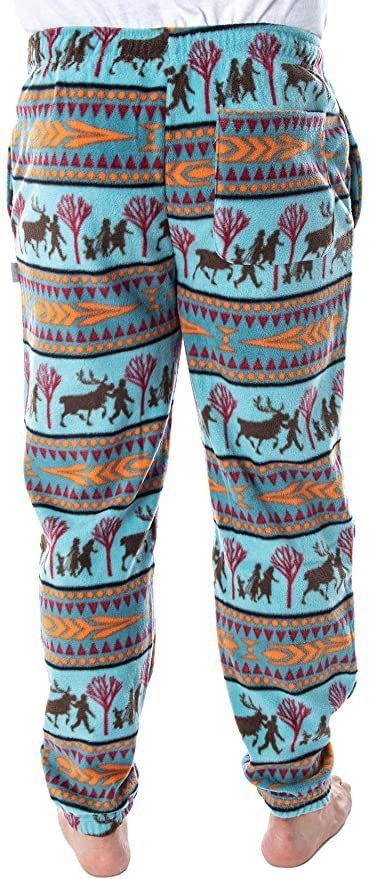 Disney Frozen 2 Autumnal Fair Isle Fleece Joggers for Men and Women - Image 2