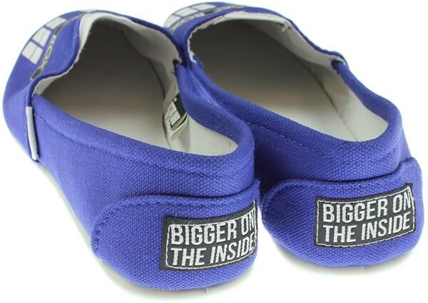 Doctor Who Women's Blue Tardis Slip On Shoes - Image 2