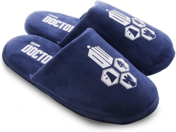 Tardis Doctor Who Blue Villain Hex Slippers