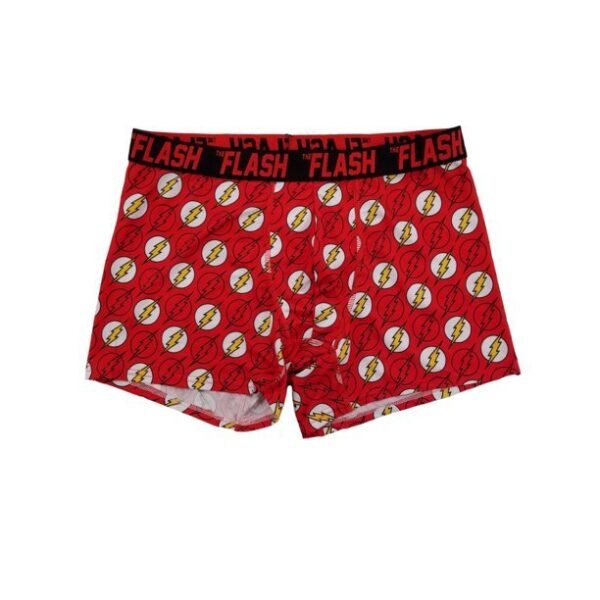 DC Comics Mens Red The Flash Performance Mesh Underwear Boxer Briefs