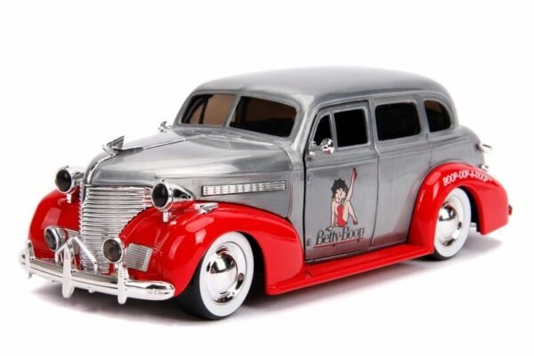 JADA 1939 Chevrolet Master Deluxe Raw Metal "Betty Boop" "Hollywood Rides" "Jada 20th Anniversary" 1/24 Diecast Car By Jada - Image 3