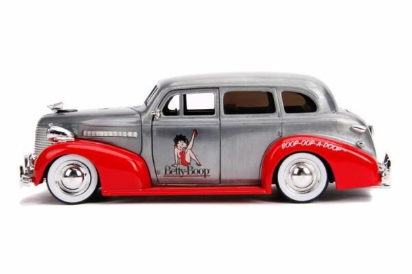 JADA 1939 Chevrolet Master Deluxe Raw Metal "Betty Boop" "Hollywood Rides" "Jada 20th Anniversary" 1/24 Diecast Car By Jada - Image 5