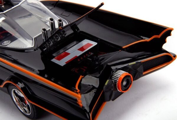 Classic TV Series Batmobile Batman and Robin Figures 1/18 Diecast Model Car by Jada - Image 6