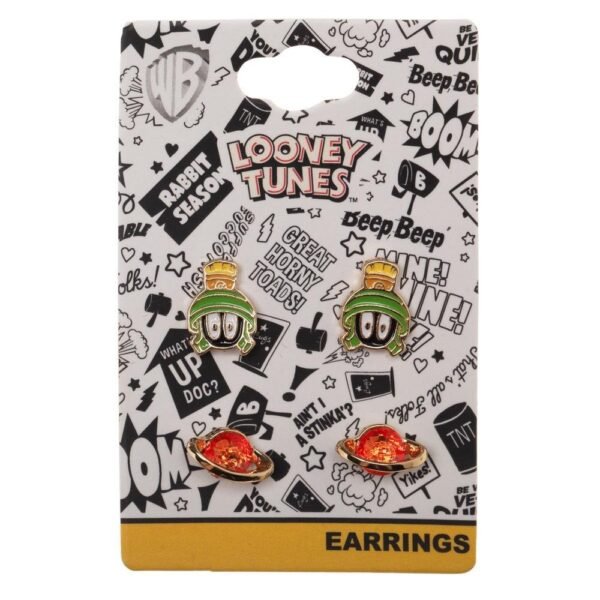 Looney Tunes Marvin the Martian Earrings CARTOON NETWORK - Image 2