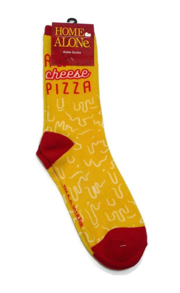 Home Alone: Yellow Lovely Cheese Pizza - Ankle Socks