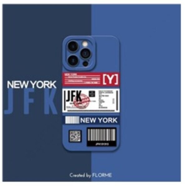 retro brand vintage style iphone 13 Pro case JFK NEW YORK