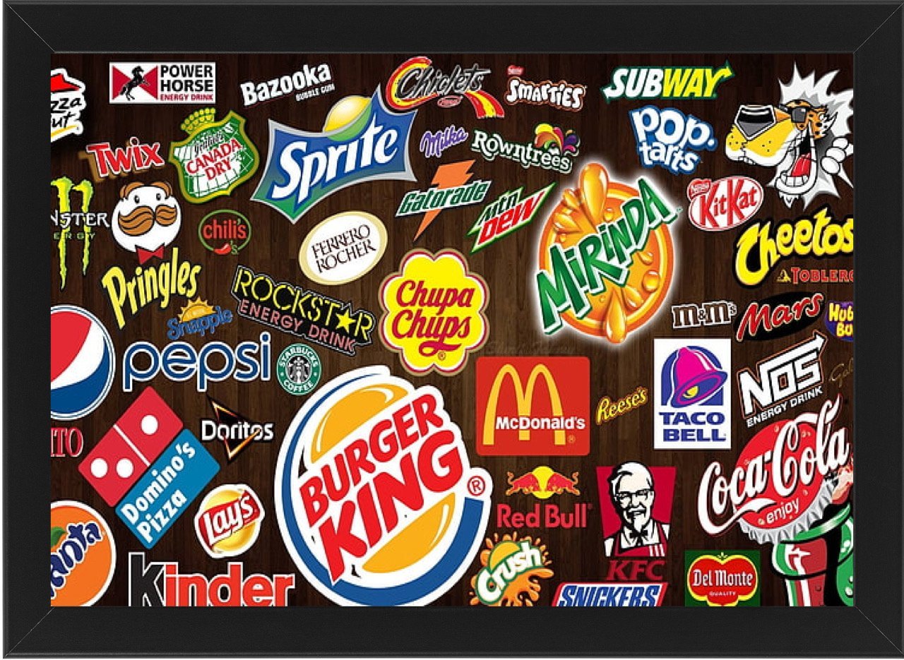 Snakes Logos Framed Photo Art Print