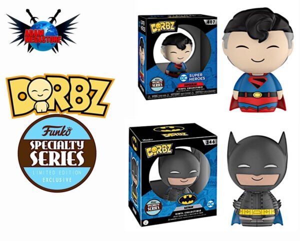SET OF 2 Funko Batman Returns AND SUPERMAN Specialty Series Dorbz FigureS