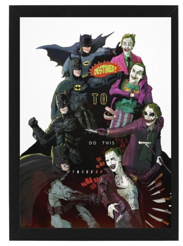 batman and joker Framed Photo Print