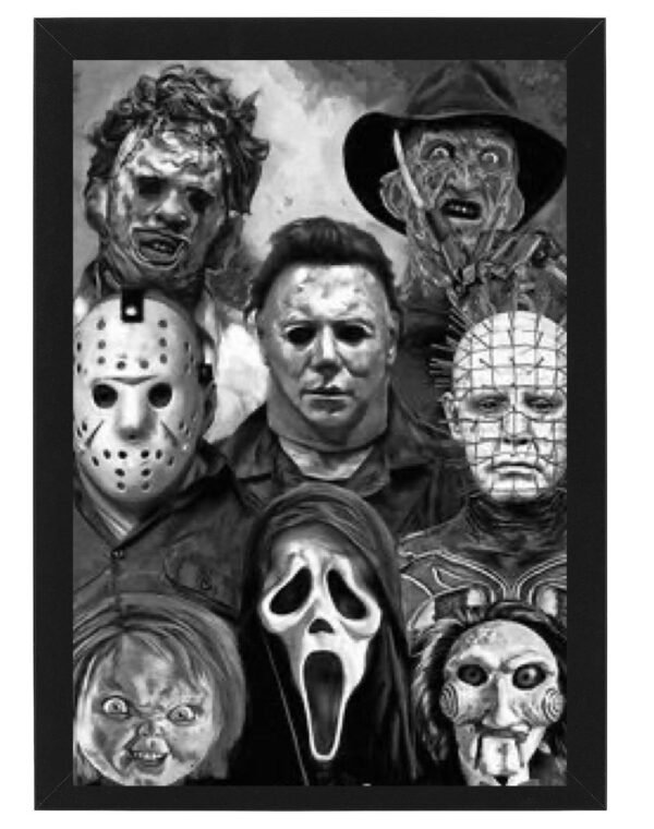 HORROR TEAM framed Photo Art Print