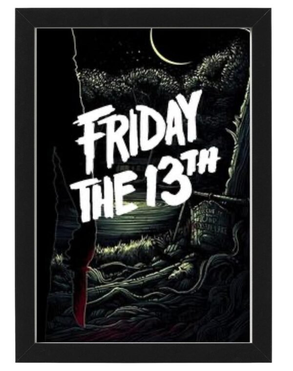 Friday the 13th framed Photo Art Print