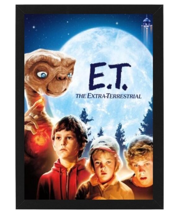 E.T. the Extra-Terrestrial framed Photo Art Print