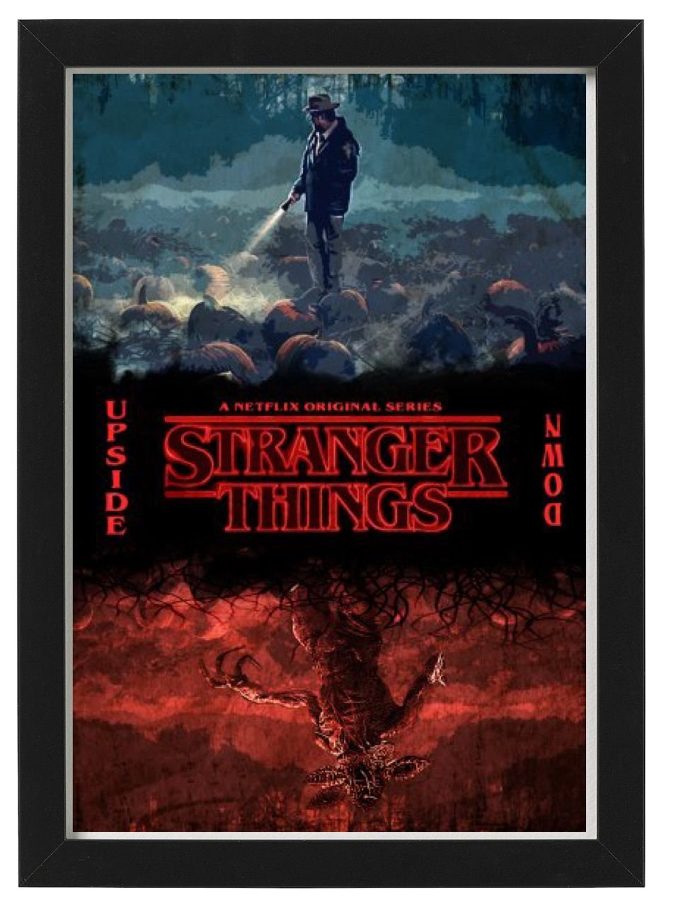 Stranger Things TV Series framed Photo Art Print