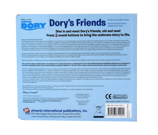 Disney 3 Sounds Finding Dorys Friends Sound Book - Image 2