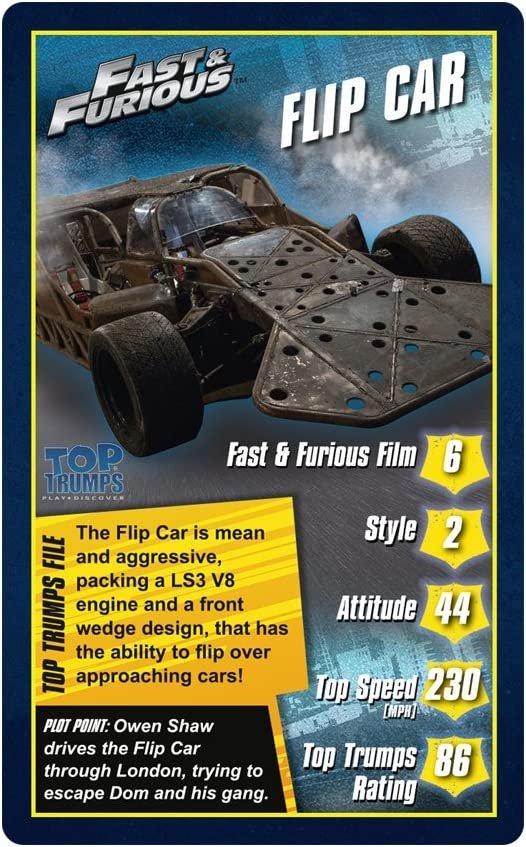 Fast and Furious Top Trumps Card Game,Blue - Image 2