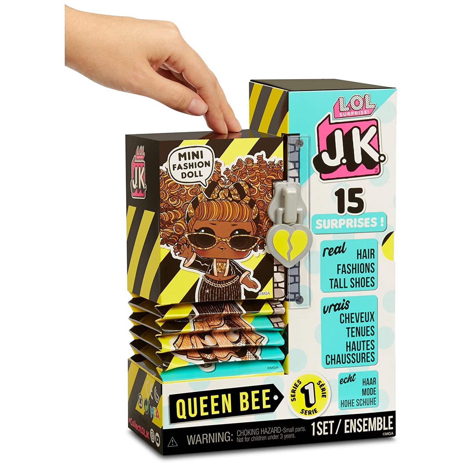L.O.L. Surprise! JK Queen Bee Mini Fashion Doll with 15 Surprises - Image 2