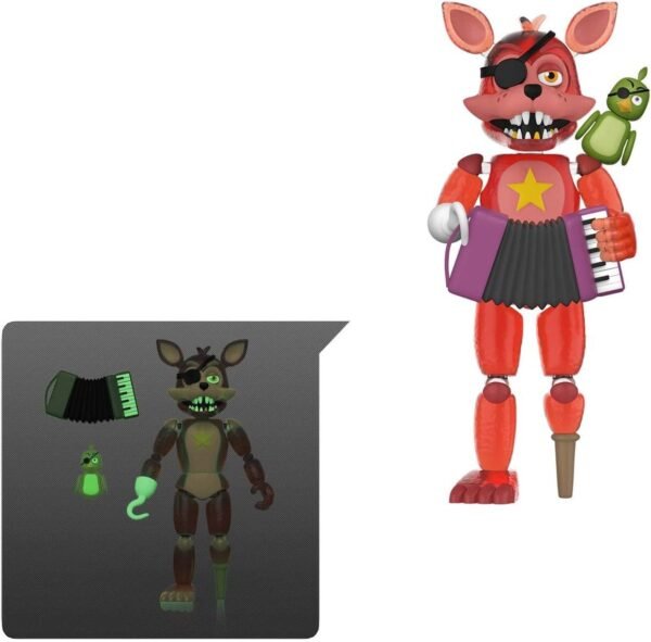 Funko Action Figures: Five Nights at Freddy's Pizza Simulator - Rockstar Foxy - Glow in the Dark - Image 2