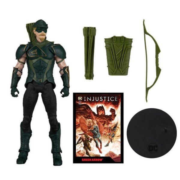 Green Arrow w/Injustice 2 Comic (DC Page Punchers) 7" Figure - Image 2