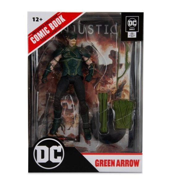 Green Arrow w/Injustice 2 Comic (DC Page Punchers) 7" Figure - Image 10